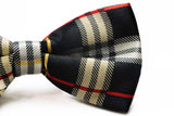 Mens Multicoloured Colourful Stripe Patterned Bow Tie