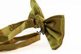 Mens Mustard Yellow Solid Plain Colour Bow Tie