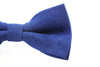 Mens Royal Blue Velvet Plain Colour Bow Tie