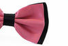 Mens Pink Two Tone Layered Bow Tie