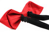 Boys Diamond Red Patterned Cotton Bow Tie