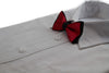 Boys Red Two Tone Layer Bow Tie