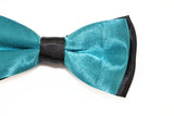 Boys Teal Two Tone Layer Bow Tie