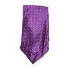 Mens Purple & Silver Small Polka Dot Cravat