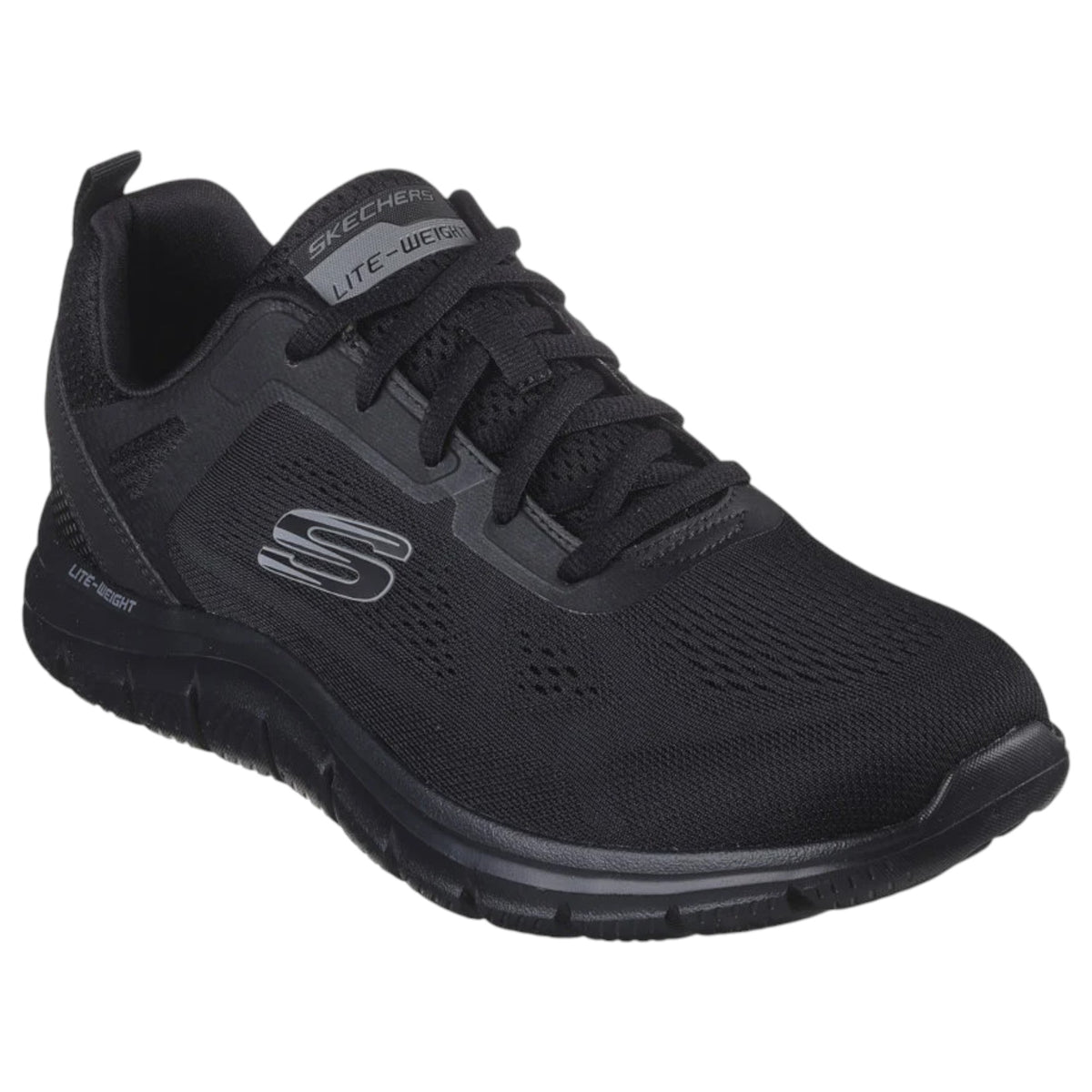 Mens Skechers Track Broader Black Lace Up Athletic Shoes Tie Store mens-skechers-track-broader-black-lace-up-athletic-shoes-tie-store