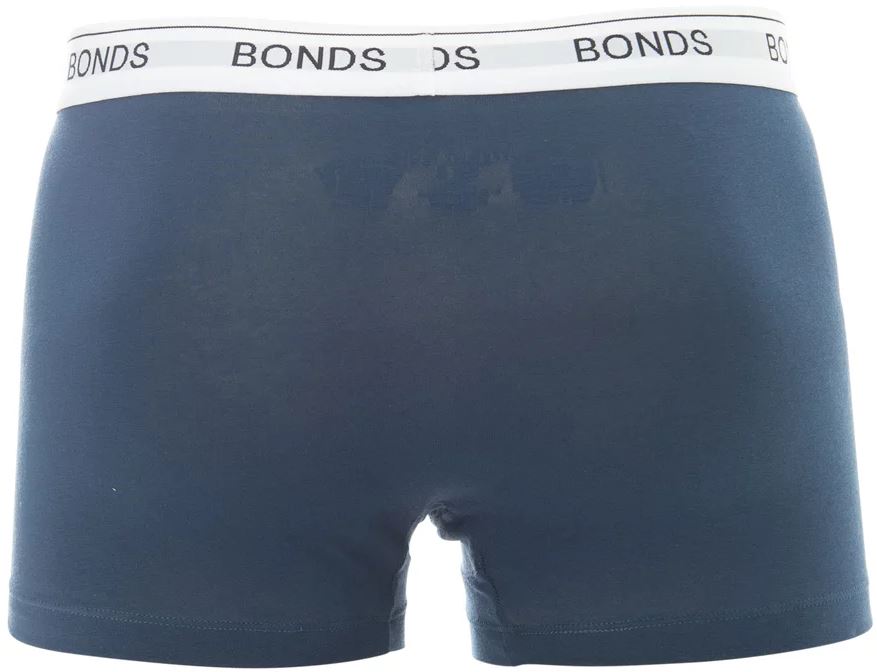 Mens Bonds White Navy 3 Pack Cotton Briefs Support Undies Underwear