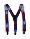 Boys Adjustable Galaxy Patterned Suspenders