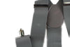 Extra Wide Heavy Duty Adjustable 120cm Silver Adult Mens Suspenders