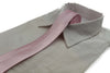 Mens Light Pink 5cm Skinny  Plain Neck Tie