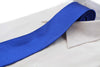 Mens Blue 8cm Plain Neck Tie