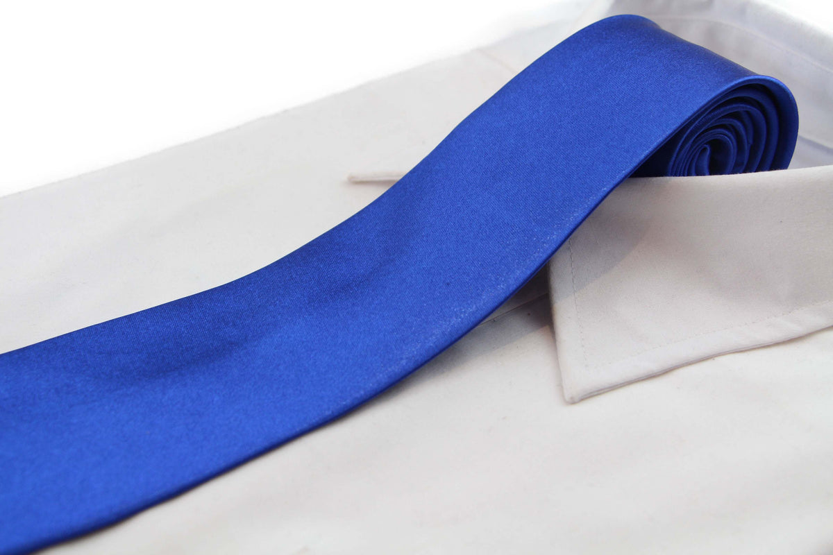 Mens Blue Classic 10cm Plain Neck Tie Tie Store Australia