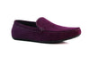 Mens Zasel Zenon Slip On Dark Purple Suede Boat Shoes
