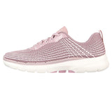 Womens Skechers Go Walk 6 - Stunning Glow Mauve Casual Slip On Shoes