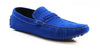 Mens Zasel Cruze Slip On Blue Suede Boat Shoes