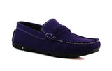 Mens Zasel Cruze Slip On Purple Suede Boat Shoes