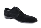 Mens Zasel Hercules Black Suede Leather Lace Up Shoes