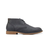 Mens Hush Puppies Terminal Wide Black Rub Leather Work Lace Up Boots