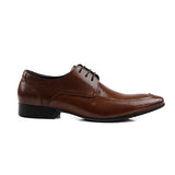 Mens Zasel Daniel Brown Leather Lace Up Shoes