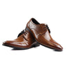 Mens Zasel Daniel Brown Leather Lace Up Shoes