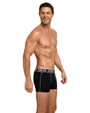 5 x Jockey Mens Tokyo Cotton Trunks Black Comfort Underwear