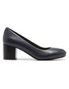 New Womens Hush Puppies Belarus Navy Blue Work Dress Heels Shoes