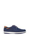 Mens Hush Puppies Dusty Navy Leather Casual Everyday Shoes