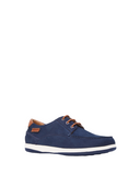 Mens Hush Puppies Dusty Navy Leather Casual Everyday Shoes