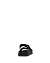 Hush Puppies Mens Black Hoges Comfort Shoes Slide Sandals