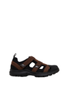 Hush Puppies Mens Brown/Black Amaro Comfort Shoes Slide Sandals