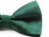 Mens Green & Silver Patterned Bow Tie