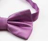 Mens Light Purple Plain Coloured Checkered Bow Tie