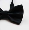 5 x Mens Black Plain Coloured Checkered Bow Tie