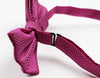 Mens Hot Pink Plain Coloured Large Patterned Checkered Bow Tie