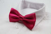 Mens Hot Pink Solid Plain Colour Bow Tie