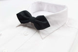 Mens Black Diamond Shaped Checkered Bow Tie