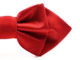 Mens Red Orange Diamond Shaped Checkered Bow Tie
