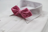 Mens Baby Pink Diamond Shaped Checkered Bow Tie