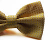 Mens Yellow Polka Dot Patterned Bow Tie