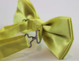 Mens Lime Solid Plain Colour Bow Tie