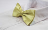 Mens Yellow Gold Solid Plain Colour Bow Tie