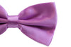 Mens Light Purple Solid Plain Colour Bow Tie