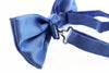 Mens Cornflower Blue Solid Plain Colour Bow Tie