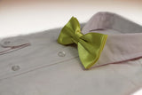 Mens Lemon Solid Plain Colour Bow Tie