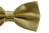 Mens Honey Yellow Solid Plain Colour Bow Tie