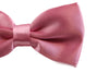 Mens Pink Solid Plain Colour Bow Tie