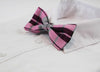 Mens Pink Glitter Patterned Bow Tie