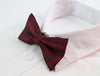 Mens Black & Red Fire Patterned Bow Tie