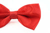 Mens Red Disco Shine Checkered Patterned Bow Tie