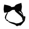 Mens Black Velvet Plain Colour Bow Tie