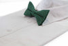 Mens Green Multicoloured Star Cotton Bow Tie